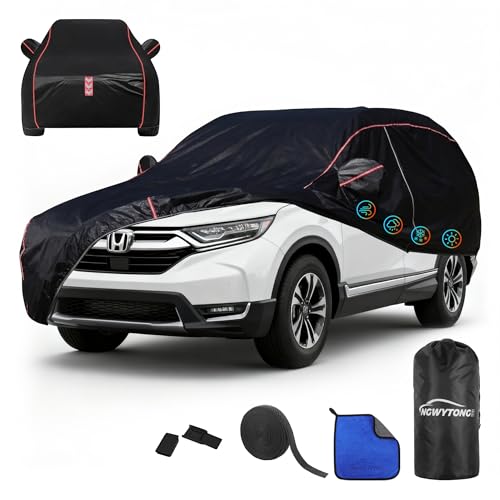 Ngwytong Car Cover for Honda CR-V 1996-2025 All-Around Fastening 60s Quick-Install 4 Upgrades for Car Cover Waterproof All Weather