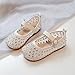 Ctreela Girls Chic Rivet Flat Shoes Dress Shoes Ballet Flats Slip-on Fashion Girl Shoe for Wedding School Party Birthday Beige