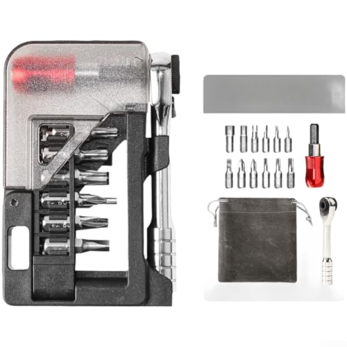 Yhenlovtt Bicycle Repair Tool Kit, 12-in-1 Ratchet Wrench Set
