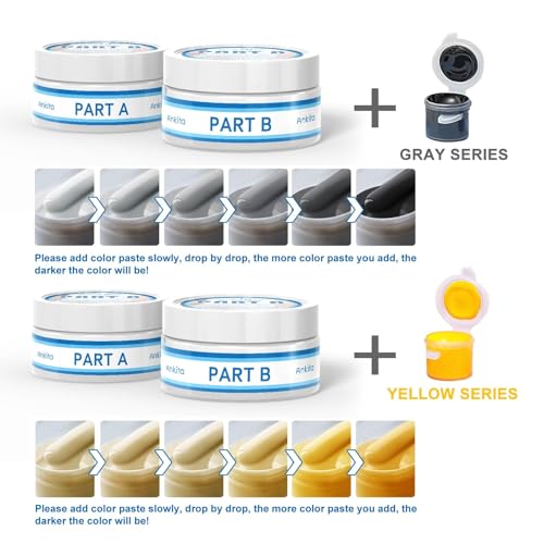 Ankita Tub, Tile and Shower Repair Kit (Color Match) Fiberglass Repair Kit -White/Almond/Black/Bone/Bisque/Biscuit/Grey/Cream/Off White/Beige, Odorless Bathtub Paint/Porcelain Repair Kit