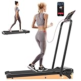 Panana Upgraded Incline Treadmill with App Control, Low Noise Folding Walking Pad for Home Office, Portable Under Desk Walking Running Machine with Remote Control for Apartments