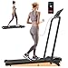 Panana Upgraded Incline Treadmill with App Control, Low Noise Folding Walking Pad for Home Office, Portable Under Desk Walking Running Machine with Remote Control for Apartments