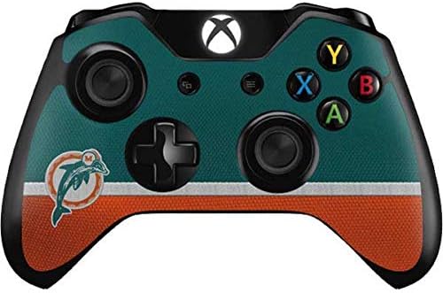 Skinit Decal Gaming Skin Compatible with Xbox One Controller - Officially Licensed NFL Miami Dolphins Vintage Design