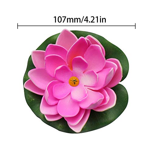 PEAK-EU 5 PCS Artificiale ninfee galleggianti Fiori Impermeabile Fiore di Loto Applica a Wedding Day Acquari Decorazione di San Valentino - Image 7