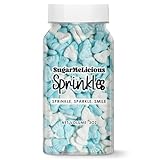 SugarMeLicious Blue Baby Feet Sprinkles, Delightful Baby-Themed Decorations for Cakes, Cupcakes, and More (3 Ounce)