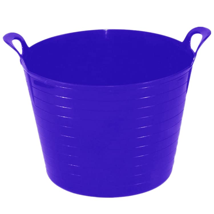 FotoStation Large Medium Small Flexi Tub Garden Home Flexible Bright Storage Container Bucket Polyethylene Flexi Tub- MADE IN U.K (42L, Purple Colour)