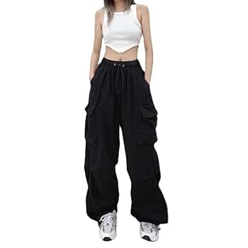 【Anyone more】[moreJAPAN] Philip Y2k Cargo Wide Pants Amazon.com: Cargo Pants Women Baggy High Waisted Wide Leg