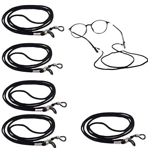 Bhavya Optic® Nylon Spectacle Dori/String for Eyewear Frames, Sunglasses Reading Glass Free Size (Unisex)-Black 5PCS-image-12