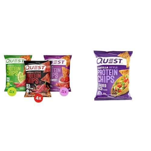 Quest Tortilla Style Protein Chips Variety Pack Chili Lime Hot