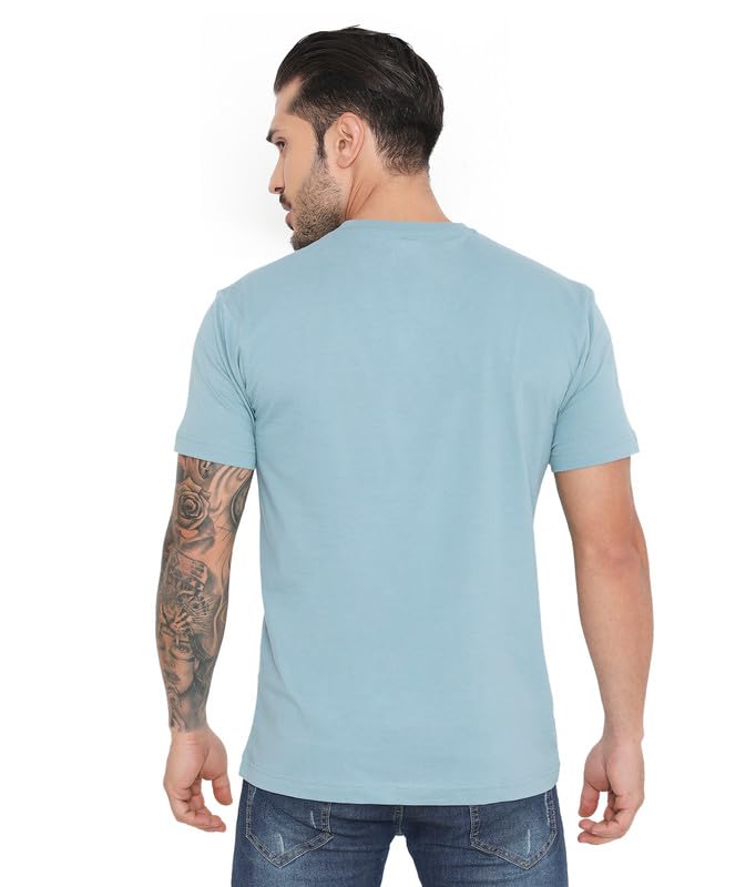 Image of Rivolta Men's Solid Regular Fit T-Shirt