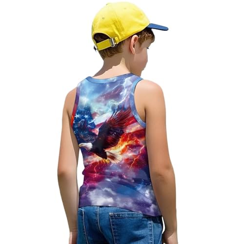 Kids Tank Tops Breathable Sleeveless Children Undershirts Kids Graphic Summer Tee Shirt Boys' Underwear for 3-142
