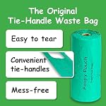 Tie-Handle Pet Waste Bags - 2,000pcs of 7"x15" Lemon-Scented Dog Poop Bags with Handles - Compatible with Most Roll-Style Dispensers - Durable, Leak-Proof, and Keeps Odors at Bay - Image 2
