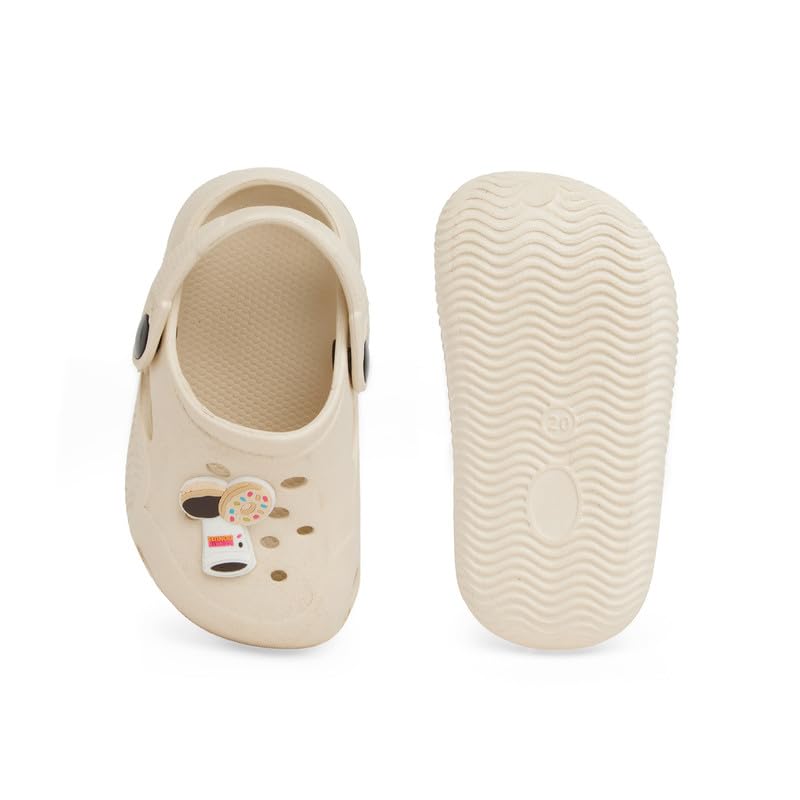 CHIU Girls Pink and White Energy Applique Clogs 5 412ZGRue0hL