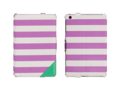 Griffin Purple Stripes Journal Case for iPad mini and iPad mini with Retina Display - Folio case plus workstand for iPad mini by