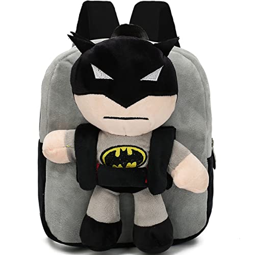 Mochila Batman - simyron Bebe Mochila Felpa, Batman Mochila Bebe Guarderia para Mochila de Viaje...