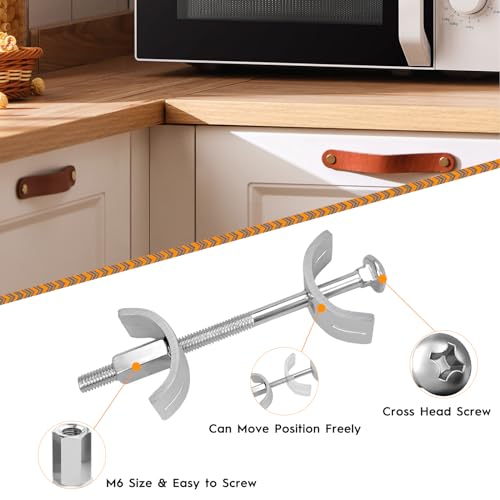 Miniatura 7 de Boloest 12 Piezas De Conectores Para Encimeras De Cocina, Muebles, Accesorios Para Mostradores De Bar 65 Mm, 100 Mm