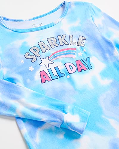 Rene Rofe Girls' Pajamas Set – 4 Piece Super Soft T-Shirt and Sleep Pants (Big Girl)4