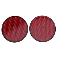 Deror 2 PCS Auto Heck Heckstoßstange Reflektor Lampe Round Fit für Nissan QASHQAI 2007-2015 (rot) Deror 2 PCS Auto Heck Heckstoßstange Reflektor Lampe Round Fit für Nissan QASHQAI 2007-2015 (rot)