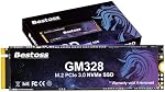 Bestoss 512GB NVMe M.2 SSD PCIe 3.0 SSD, 3D NAND Interne Solid State Drive, Dynamique SLC Cache, jusqu'à 3500MB/s, pour les étudiants, bureau, jeux, divertissement à domicile, compatible avec le bureau ou ordinateur portable