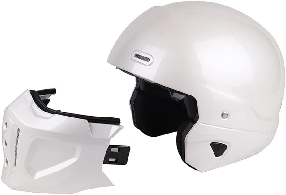 Open Face Full face Helmet Motorcycle Modular Helmets for Unisex-Adult Street Bike Cruiser Scooter DOT Approved