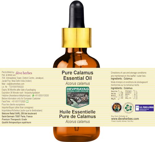 Aceite Esencial Puro de Calamus 30ml con Gotero miniatura 3