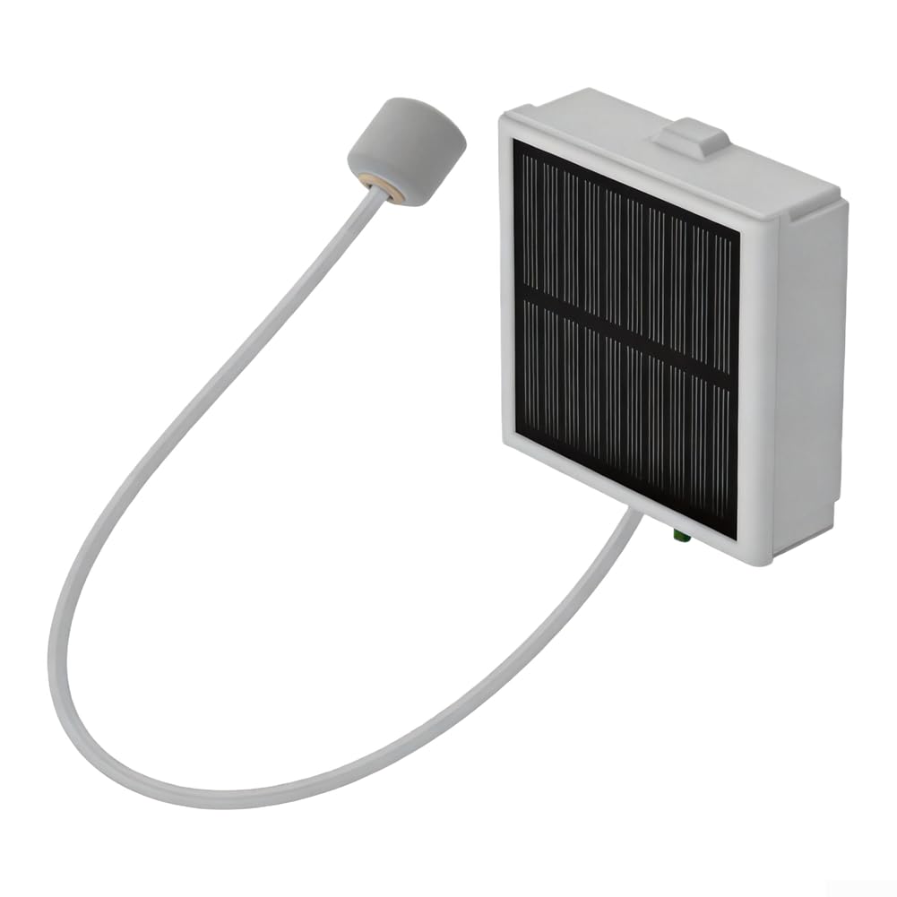 370 Aerator Pump Designed for Fishing Solar Charging Function Rechargeable Lithium Battery Air Pump with Status Indicators (1200 mAh)