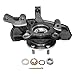Detroit Axle - FWD 4pc Steering Knuckles Kit for 2007-2017 Jeep Patriot Compass, 2007-2012 Dodge Caliber, 2 Front Steering Knuckles & Wheel Bearing Hubs 2 Rear Wheel Bearing and Hubs Replacement