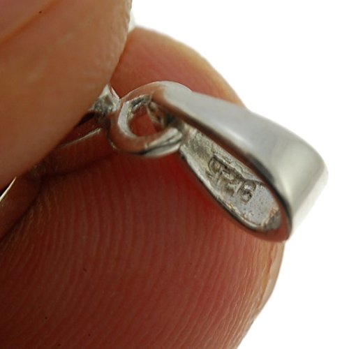 Stella di David ciondolo in cristalli marrone con catenina in argento 925