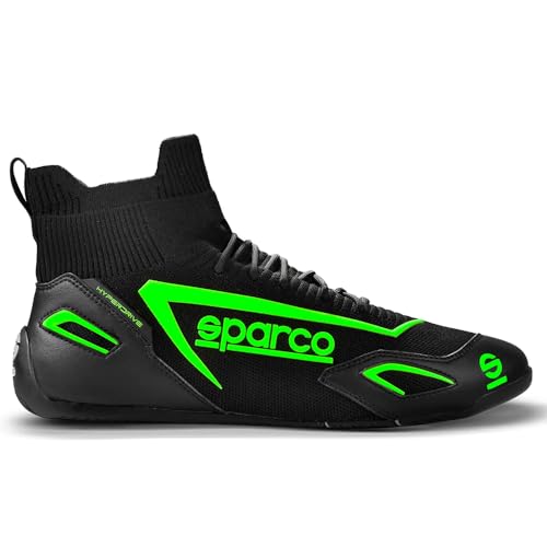 Bottines SPARCO HYPERDRIVE Noir/Vert Taille 38 | Chaussures Unisexe