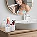 SZYRL Toothbrush Holder for Bathrooms Toothpaste Holder Stand Bathroom Organizer for Toothbrush Makeup Brushes Holder