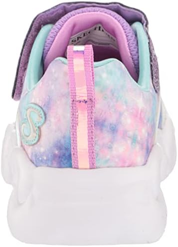 Skechers Kids Girls Unicorn Storm - Magical Dream Sneaker, Lavender/Aqua, 5 | Image 2