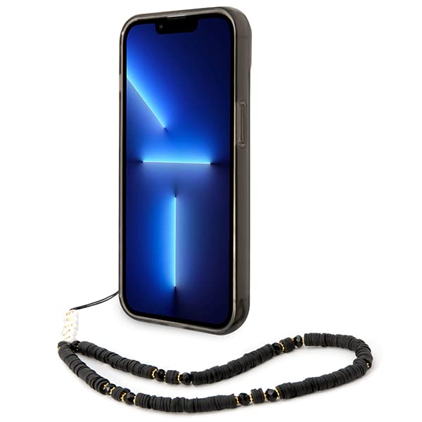 Guess GUHCP14L4GMGBR - Custodia rigida per iPhone 14 Pro 6,1, colore: marrone/marrone con logo Big Metal