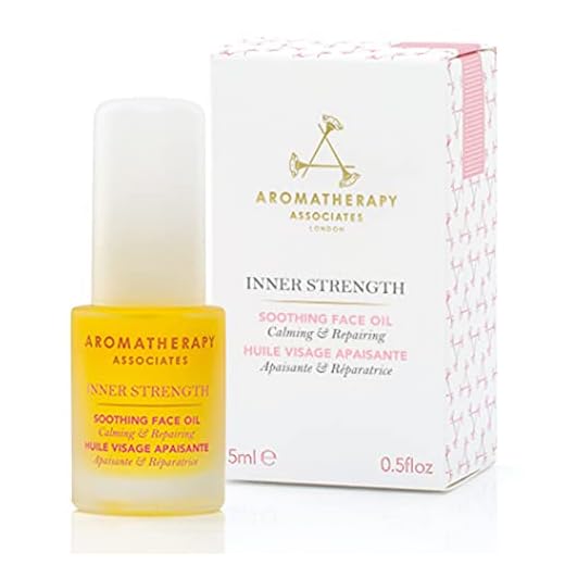 Aromatherapy Associates Inner Strength Soothing Face Oil. Prebiotic to Reduce Redness and Calm Complexion for All Skin Types. Made with Essential Oils (0.5 fl oz)