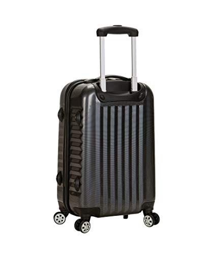 Rockland Melbourne Hardside Expandable Spinner Wheel Luggage, Carbon, Carry-On 20-Inch #TOP3