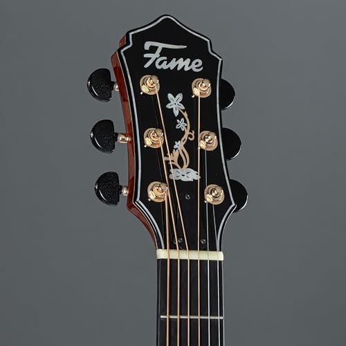 Fame Mahogany Standard – Guitare Acoustique - Les Beatles, Paul McCartney, John Lennon, RIngo Starr, George Harrison Fame Mahogany Standard - Guitare Acoustique – Image 5