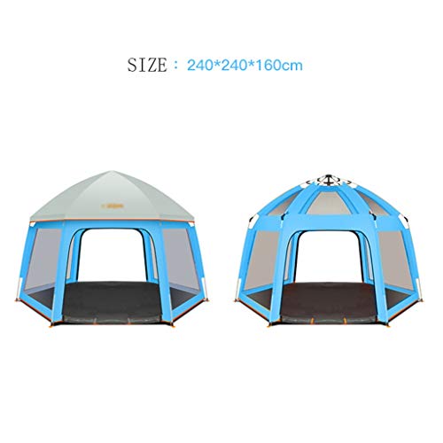 Carpa automática para camping 3-4 personas doble piso miniatura 3