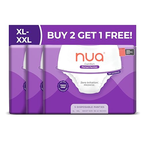 Image of Nua 360 Comfort Period Pads (XL-XXL) | 15 Period Pads Pack of 3 | Ultra-Absorbent | Zero Irritation | 4x Comfort | For Heavy Flow | No rashes | Leakproof | Seamless | 100% Toxic-Free, Dermatologically Tested