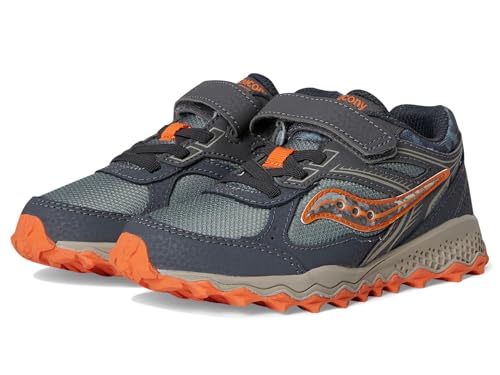 Saucony Cohesion TR14 A/C Trail Running Shoes (Little Big Kid) Sneaker, Olive/Camo, 2 US Unisex