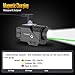 DEFENTAC 800lm Pistol Light and Green Laser Sight Combo for Guns, Tactical Flashlight White LED and Green Beam Combo, Magnetic Charging