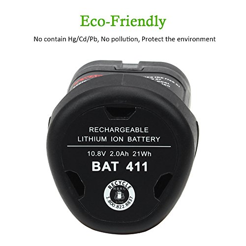 Eagglew 10.8V 2,0Ah Li-Ion Sostitutiva Batteria