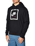 nike kapuzenpullover herren weiss Kängurutasche Nike Mens M NSW Po Hoodie Air 5 Hooded Sweatshirt, Black/White, L