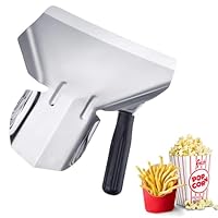 Westmark Pommes-Frites-/Popcorn-Schaufel, Rechtshänder, 1 Griff, Schaufelmaß: ca. 20 x 12 cm, Länge: 23 cm, Rostfreier Edelstahl/Kunststoff, Silber/Schwarz, 91282270