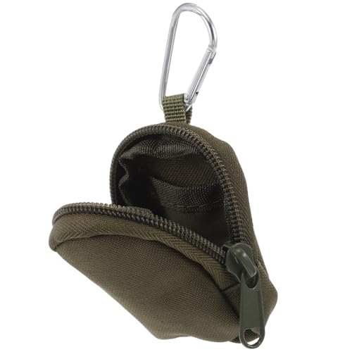 MOBUTOFU Riñonera Militar de Tela Oxford Resistente, Mini Monedero para Hombre y Mujer, Bolso de Cintura Compacto Ajustable para Deportes al Aire Libre, Organizador de Bolsillo