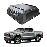 YP YuanPei Truck Bed Cap for Chevy Colorado & GMC Canyon 2015-2026 - Manganese Steel Camper Shell Hard Top Canopy - No-Drill Install (Standard Side Window, 6.2FT)