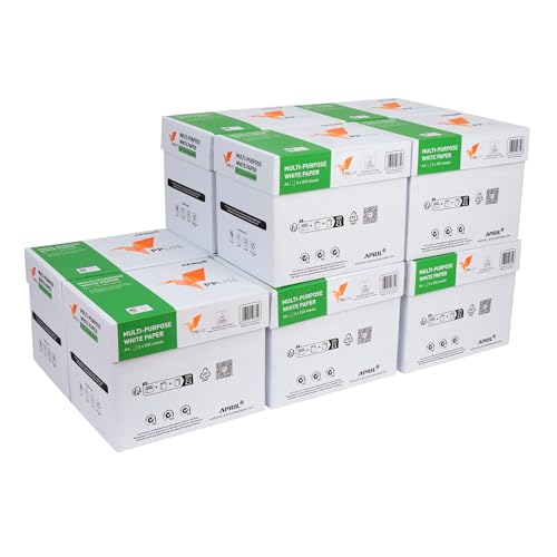 Basic Druckerpapier DIN A4 – 25.000 Blatt (10 x 5 x 500 Blatt) – Weißes Universal Office Paper Kopierpapier - Ideal für Büro und Heim (10 Kartons | 25.000 Blatt)