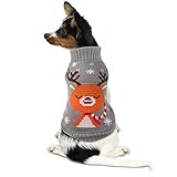 【Disfraces lindos de Navidad】 ¡Suéter lindo de renos navideños para perros! Mantén a tu perro abrigado y haz que tu perro se vea más adorable y atractivo.