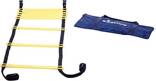 Cawila Trainingsleiter Indoor Koordinationsleiter Escalera de Entrenamiento, Amarillo, 4 m
