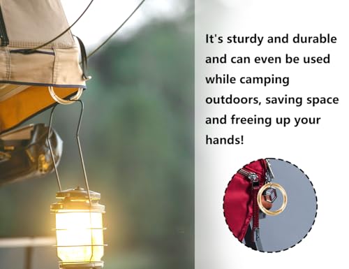 ZoeTekway 4 Stück Karabiner,Zinklegierung Groß Karabinerhaken,Sehr Robust O Ring,Schlüsselring Schnalle,Ersatz Verschluss Zubehör,für Schlüsselanhänger,Tasche,Schmuck,DIY Handwerk(48mm,Golden,Runde)