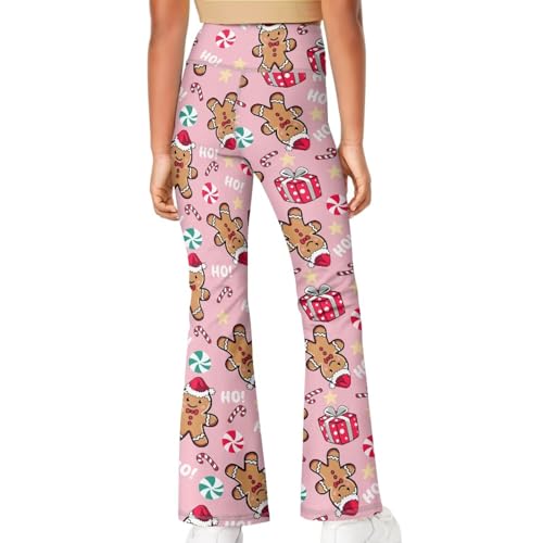 Image of Girls Flare Leggings Cute Bell Bottoms for Teen Girls Wide Leg Sweatpants for 5-14 T