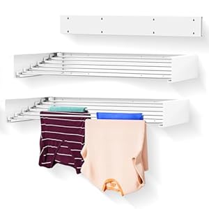 Wall Mounted Laundry Drying Rack, R...